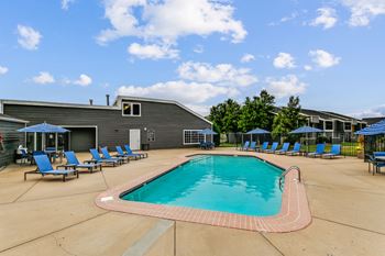 Swimming pool with sundeck